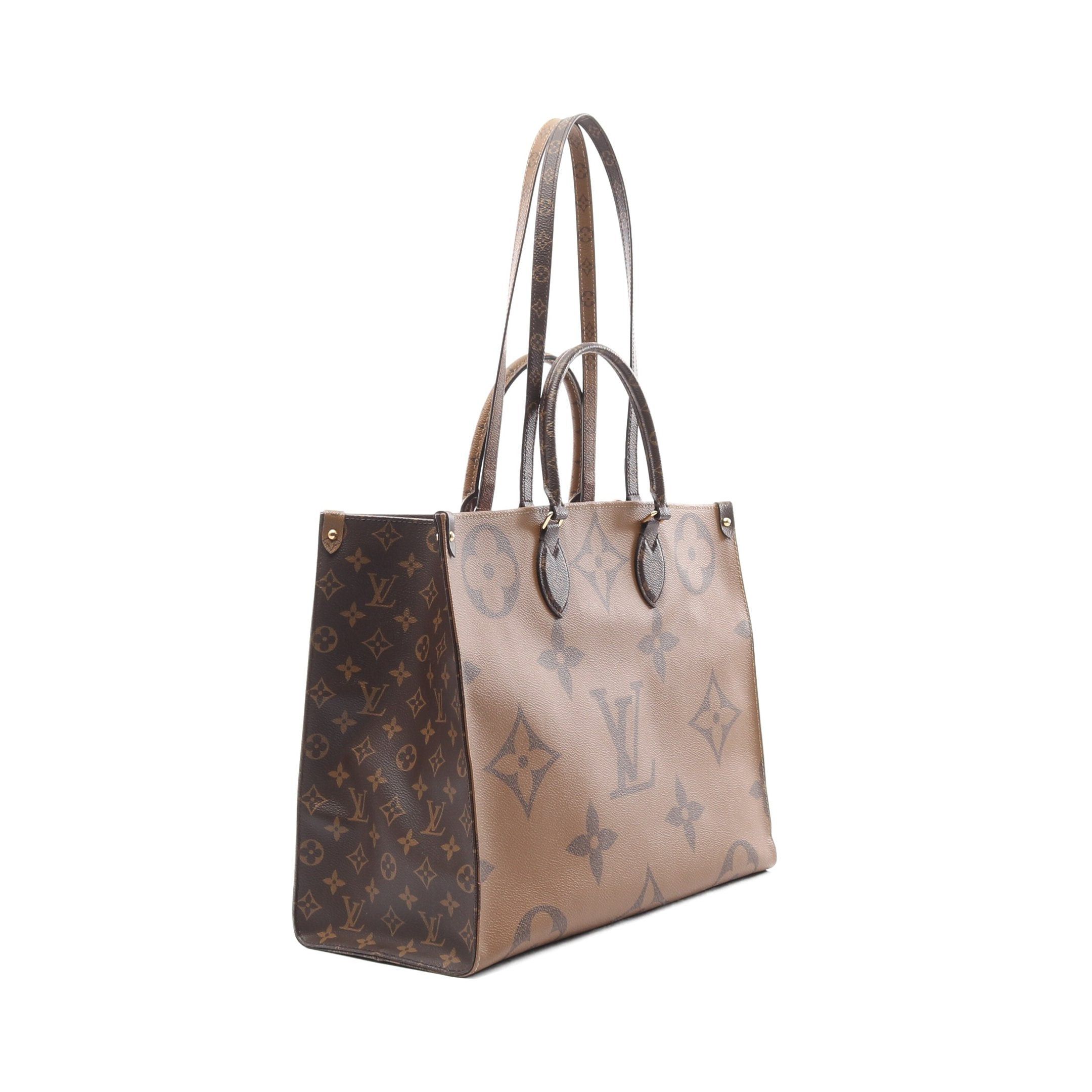 Louis Vuitton Louis Vuitton On-The-Go Gm Monogram Giant Reverse Shoulder Bag Tote Brown Beige Size ONE SIZE - 2 Thumbnail