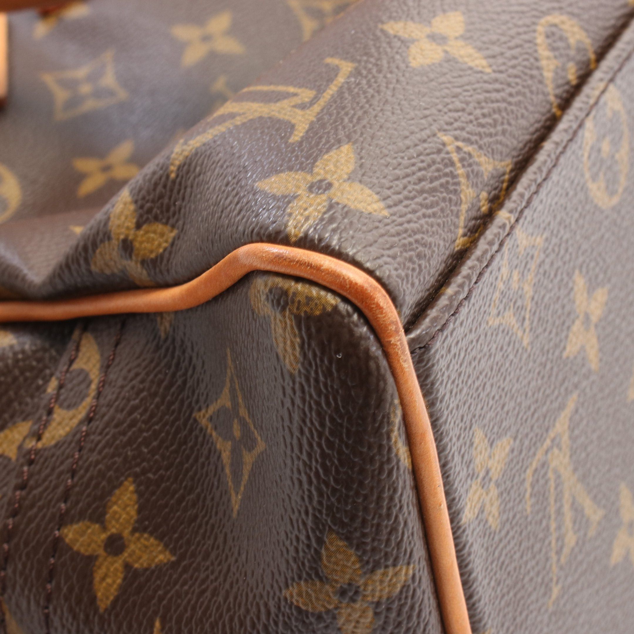 Louis Vuitton Louis Vuitton Manhattan Gm Monogram Handbag Leather Brown Size ONE SIZE - 9 Thumbnail