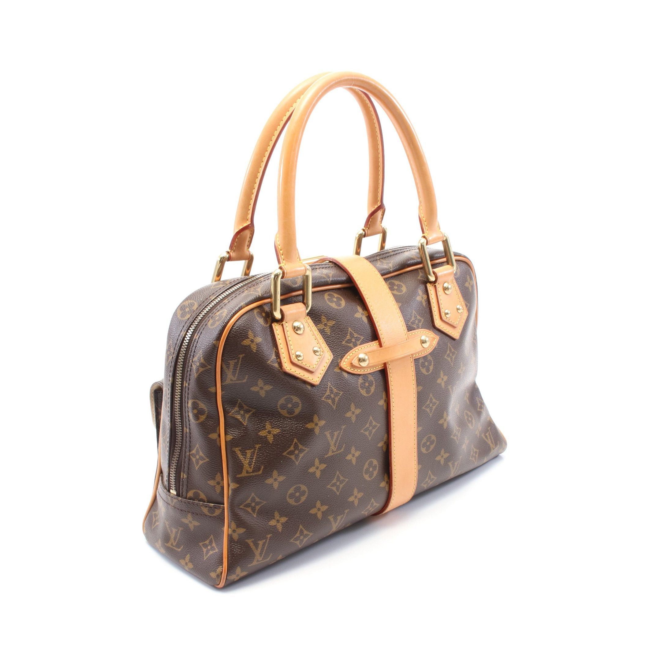 Louis Vuitton Louis Vuitton Manhattan Gm Monogram Handbag Leather Brown Size ONE SIZE - 2 Thumbnail