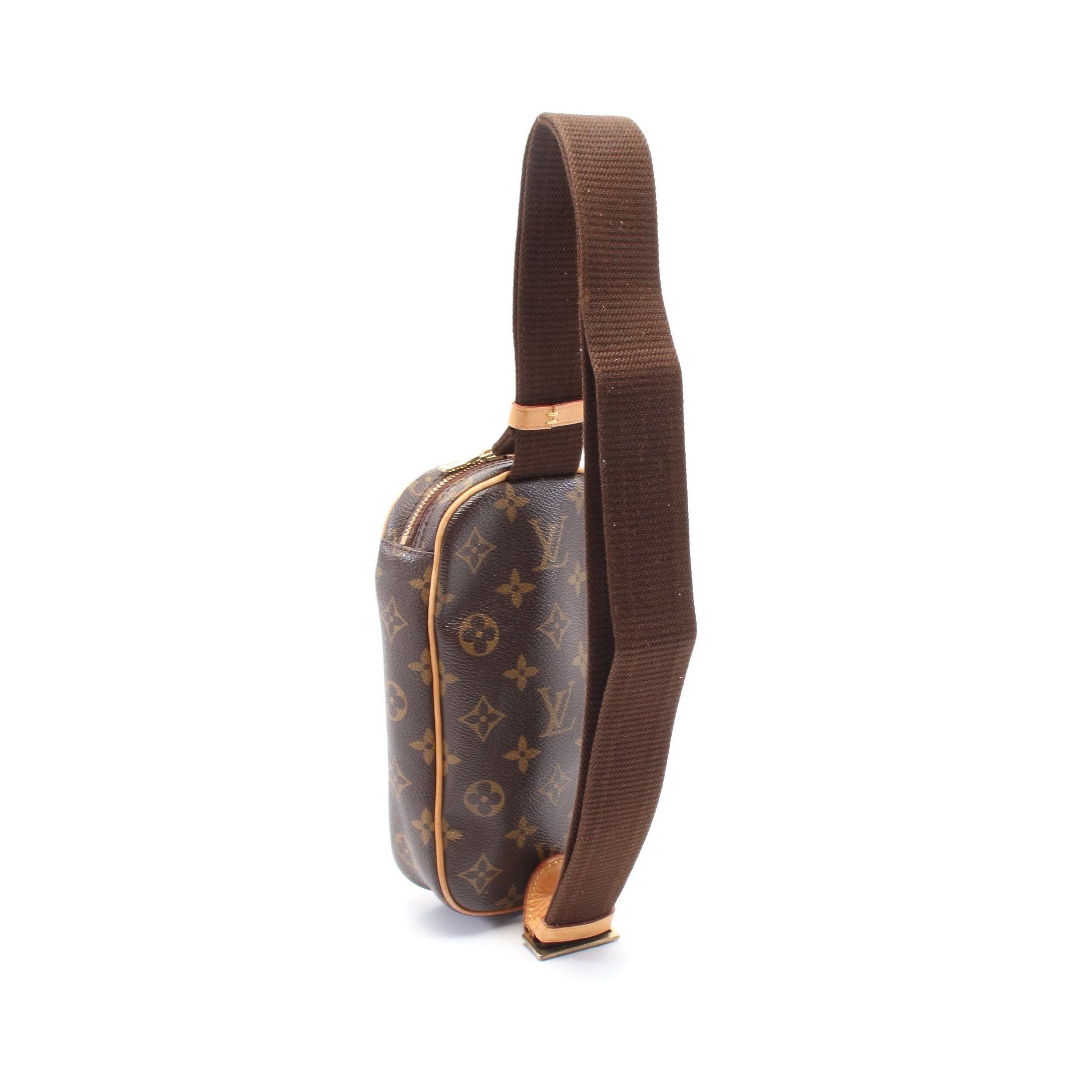 Louis Vuitton Louis Vuitton Pochette Ganju Monogram Body Bag Leather Brown Size ONE SIZE - 2 Thumbnail