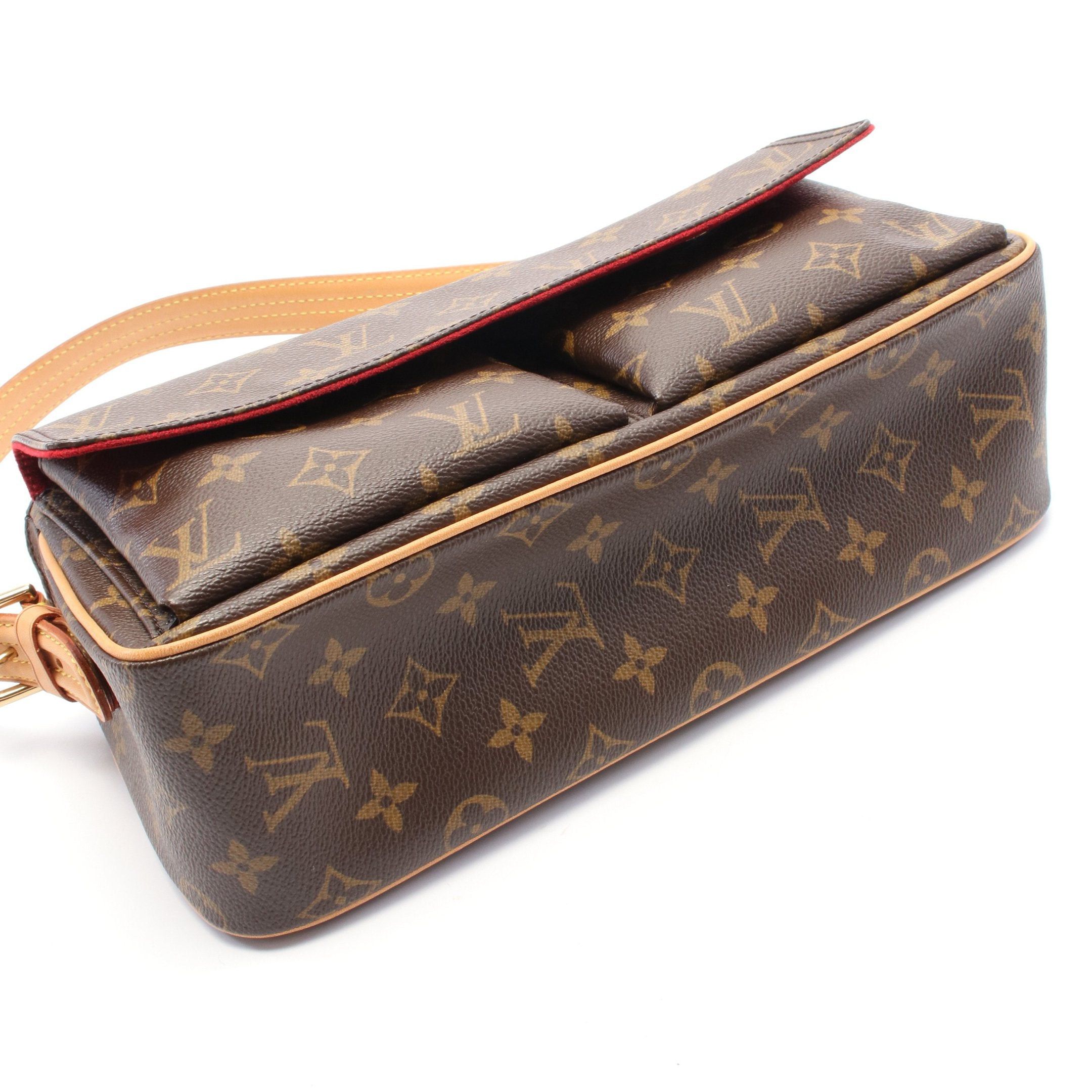 Louis Vuitton Louis Vuitton Vivacite Mm Monogram Shoulder Bag Leather Brown Size ONE SIZE - 8 Thumbnail