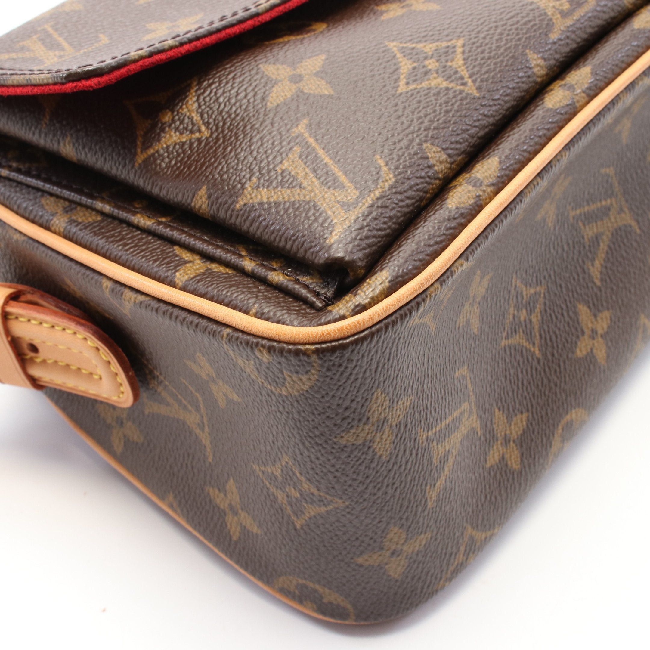 Louis Vuitton Louis Vuitton Vivacite Mm Monogram Shoulder Bag Leather Brown Size ONE SIZE - 7 Thumbnail