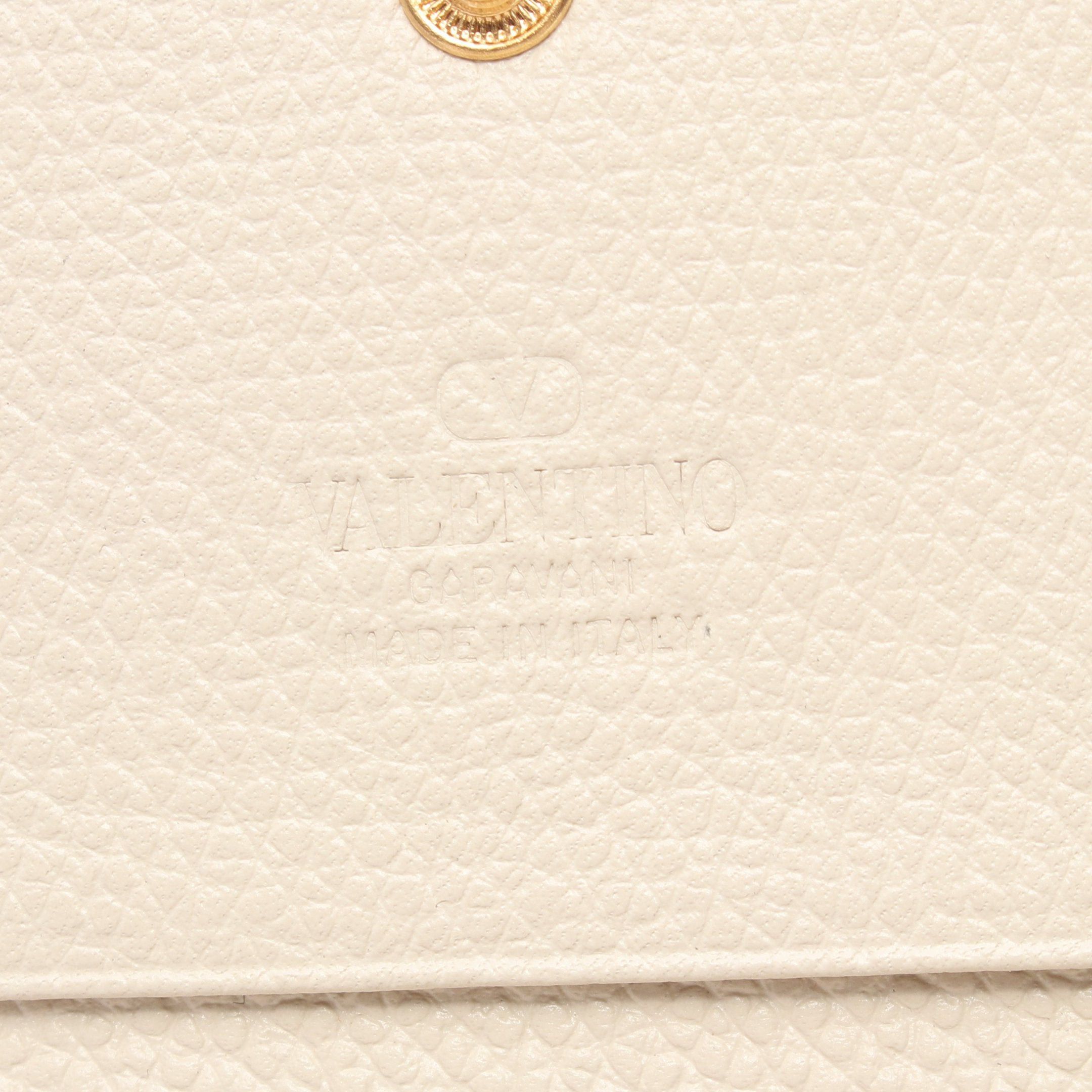 Valentino Valentino Bi-Fold Wallet Leather Off White Size ONE SIZE - 4 Thumbnail