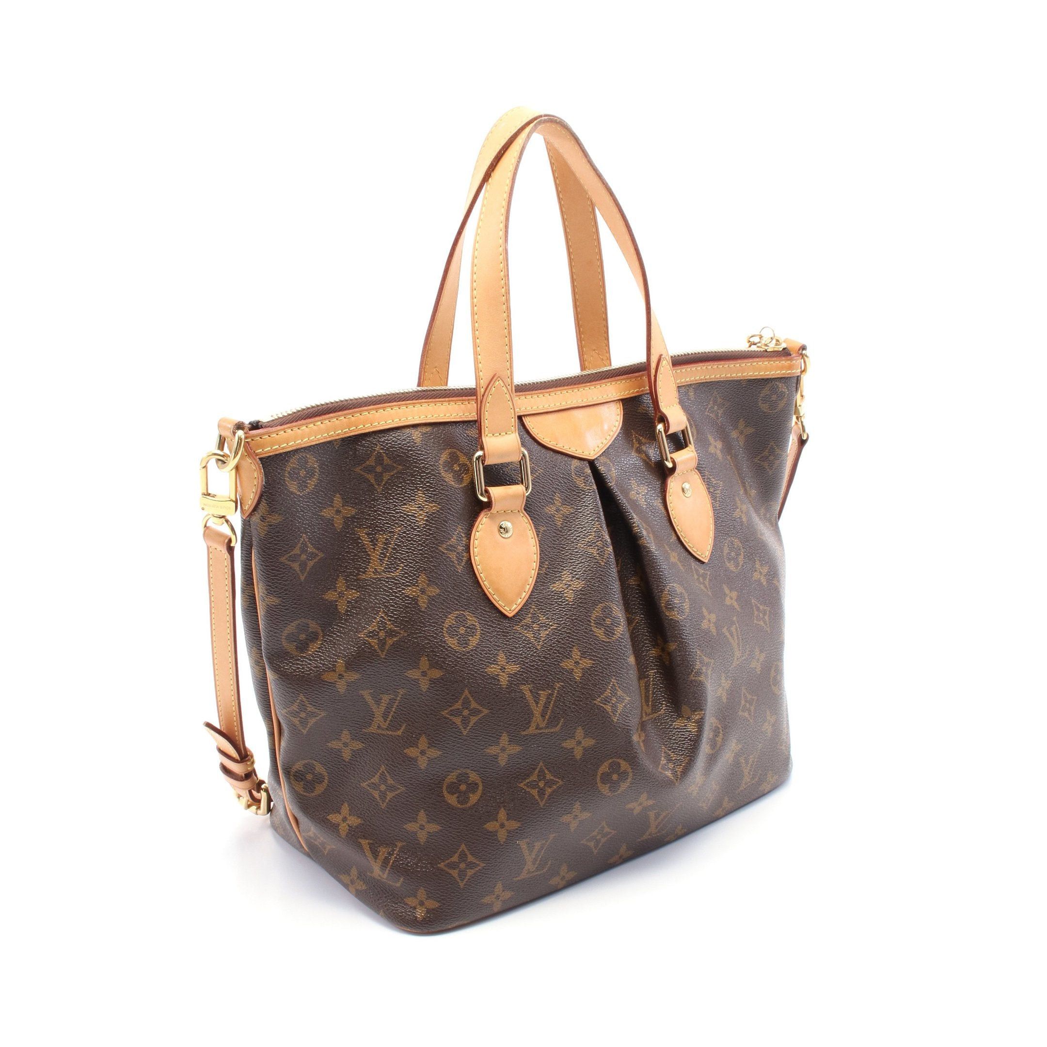Louis Vuitton Louis Vuitton Palermo Pm Monogram Handbag Leather Brown Size ONE SIZE - 2 Thumbnail