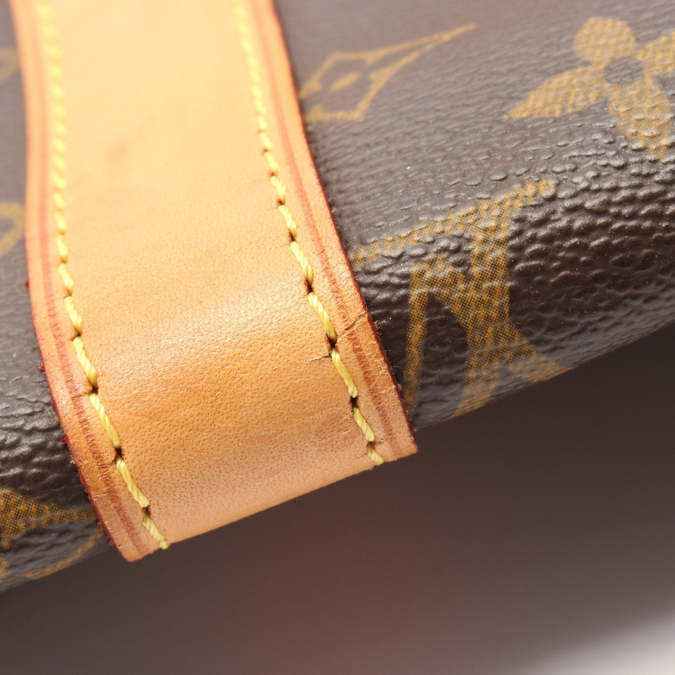 Louis Vuitton Louis Vuitton Keepall 45 Monogram Boston Bag Leather Brown Size ONE SIZE - 9 Thumbnail