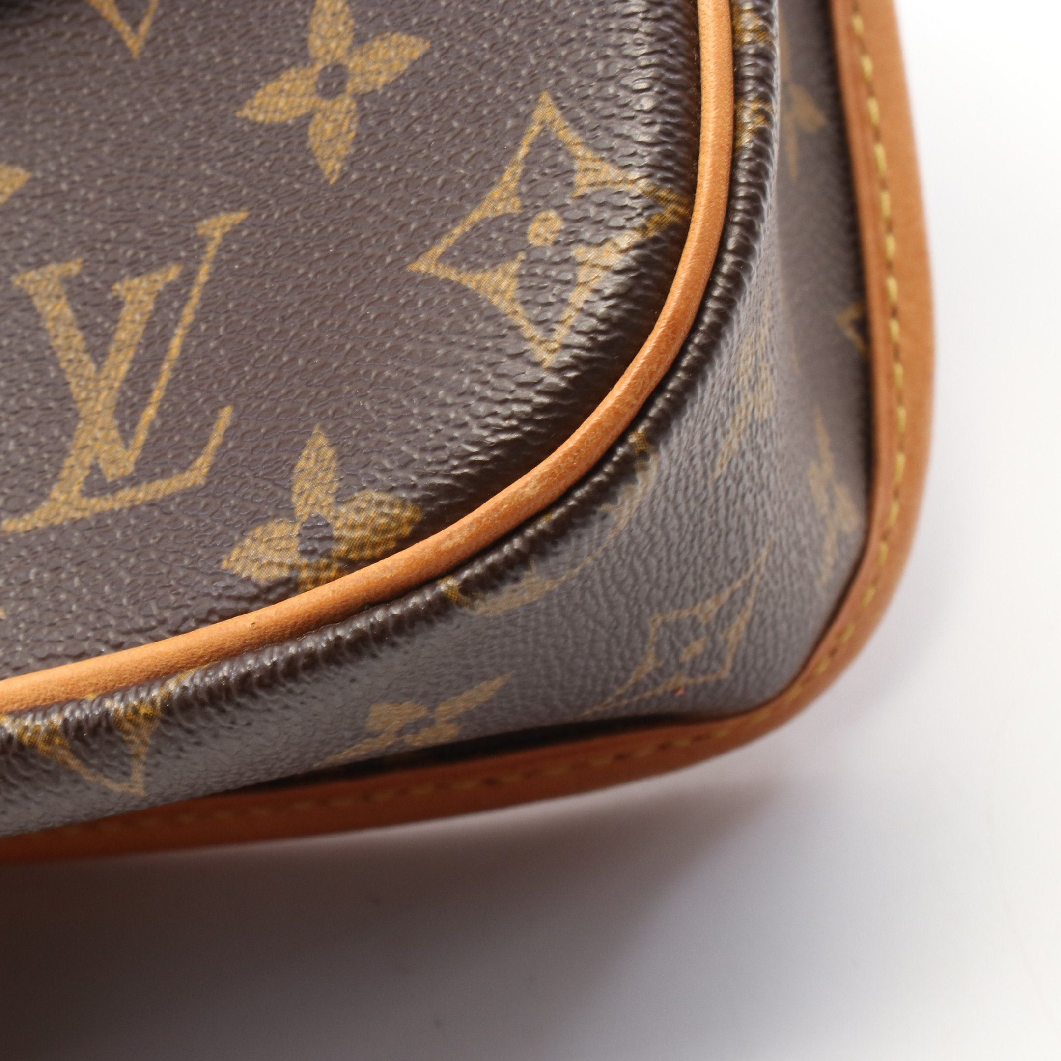 Louis Vuitton Louis Vuitton Sologne Monogram Shoulder Bag Leather Brown Size ONE SIZE - 8 Thumbnail