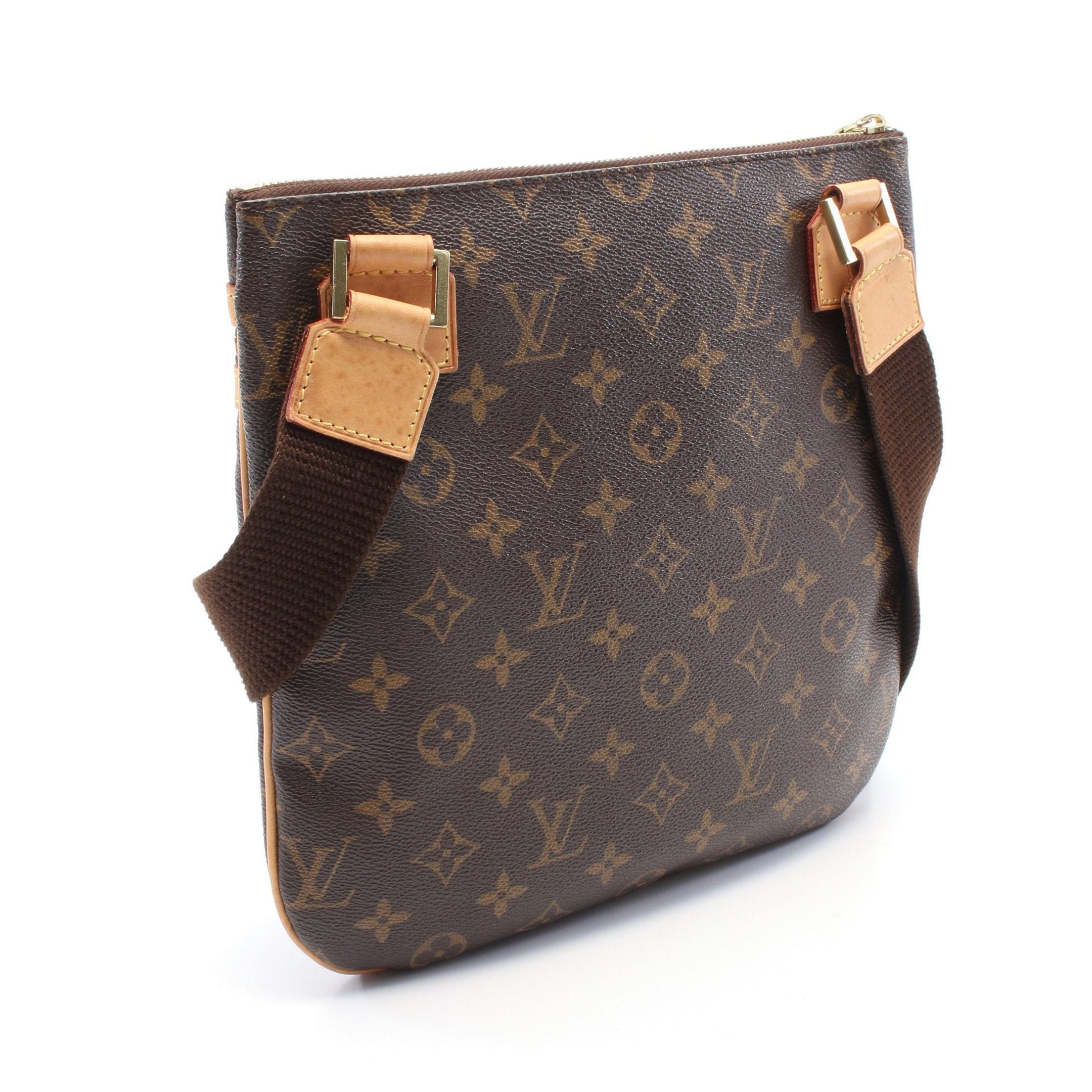 Louis Vuitton Louis Vuitton Pochette Bosphore Monogram Shoulder Bag Leather Brown Size ONE SIZE - 2 Thumbnail