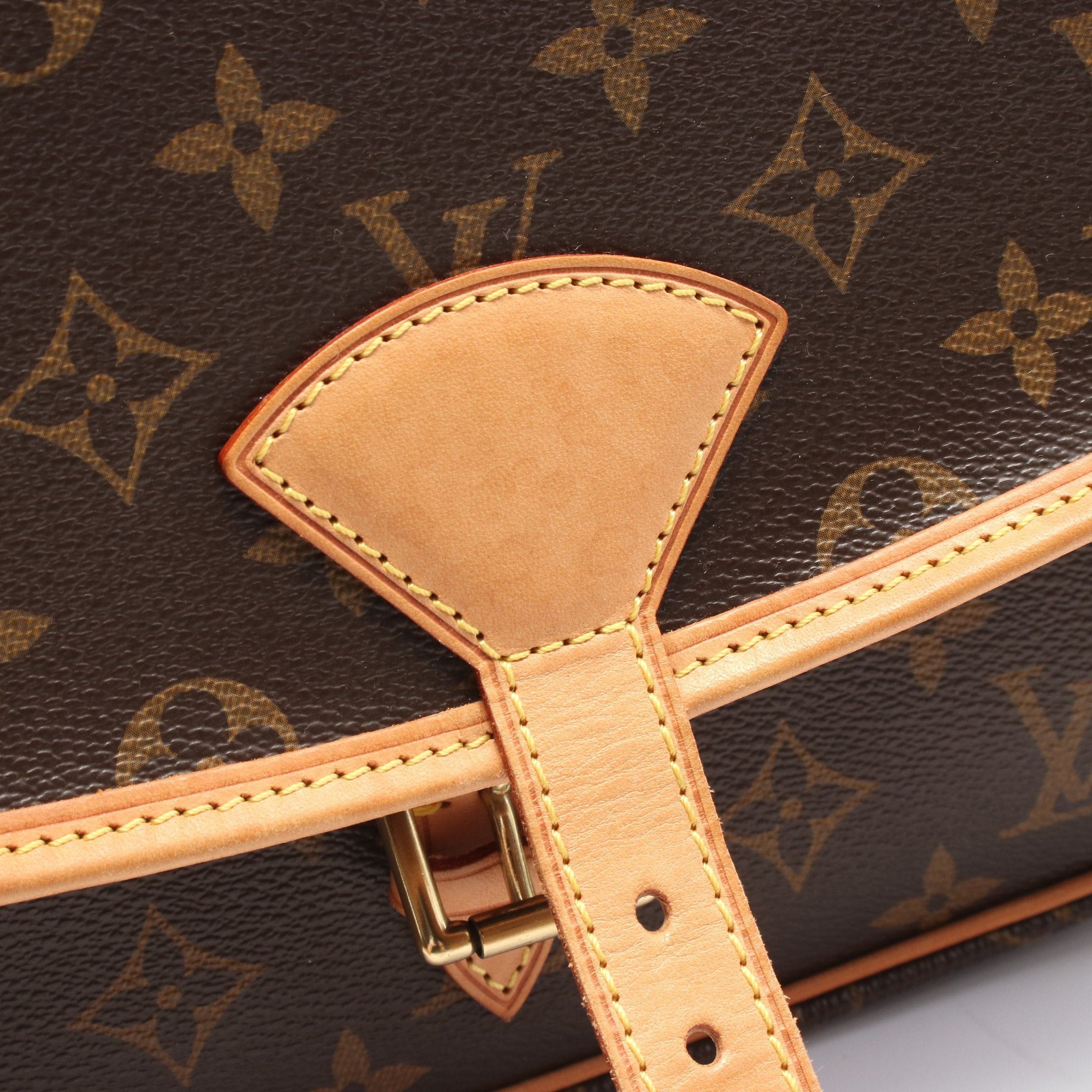 Louis Vuitton Louis Vuitton Sologne Monogram Shoulder Bag Leather Brown Size ONE SIZE - 7 Thumbnail