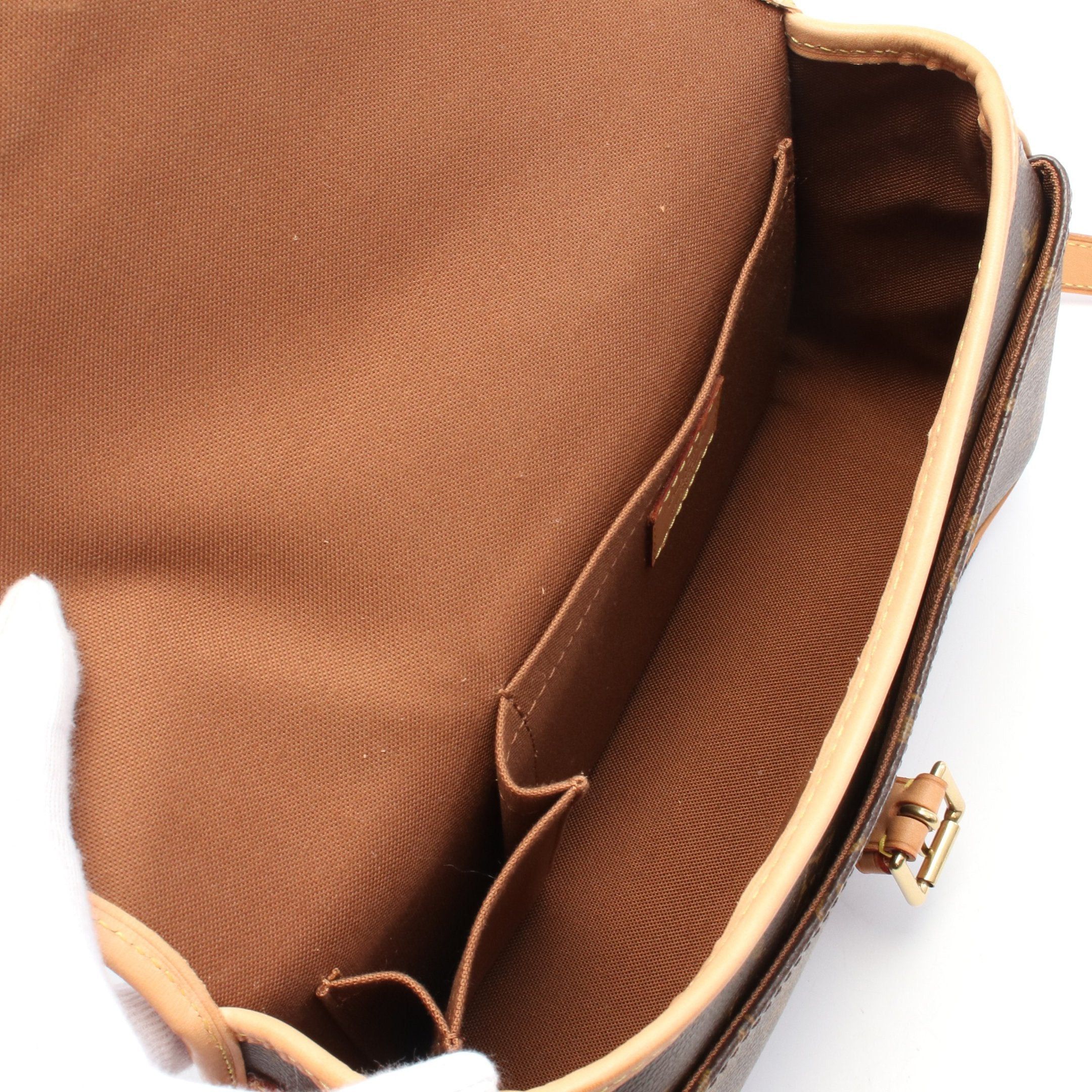 Louis Vuitton Louis Vuitton Sologne Monogram Shoulder Bag Leather Brown Size ONE SIZE - 3 Thumbnail