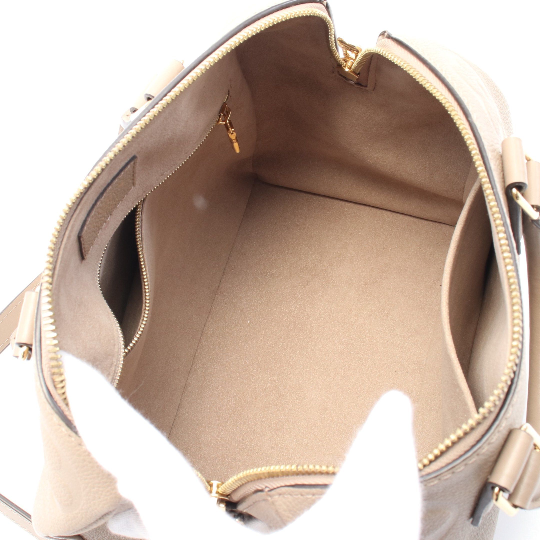 Louis Vuitton Louis Vuitton Speedy 25 Monogram Empreinte Giant Tourterelle Handbag Leather Gray Beige Size ONE SIZE - 3 Thumbnail