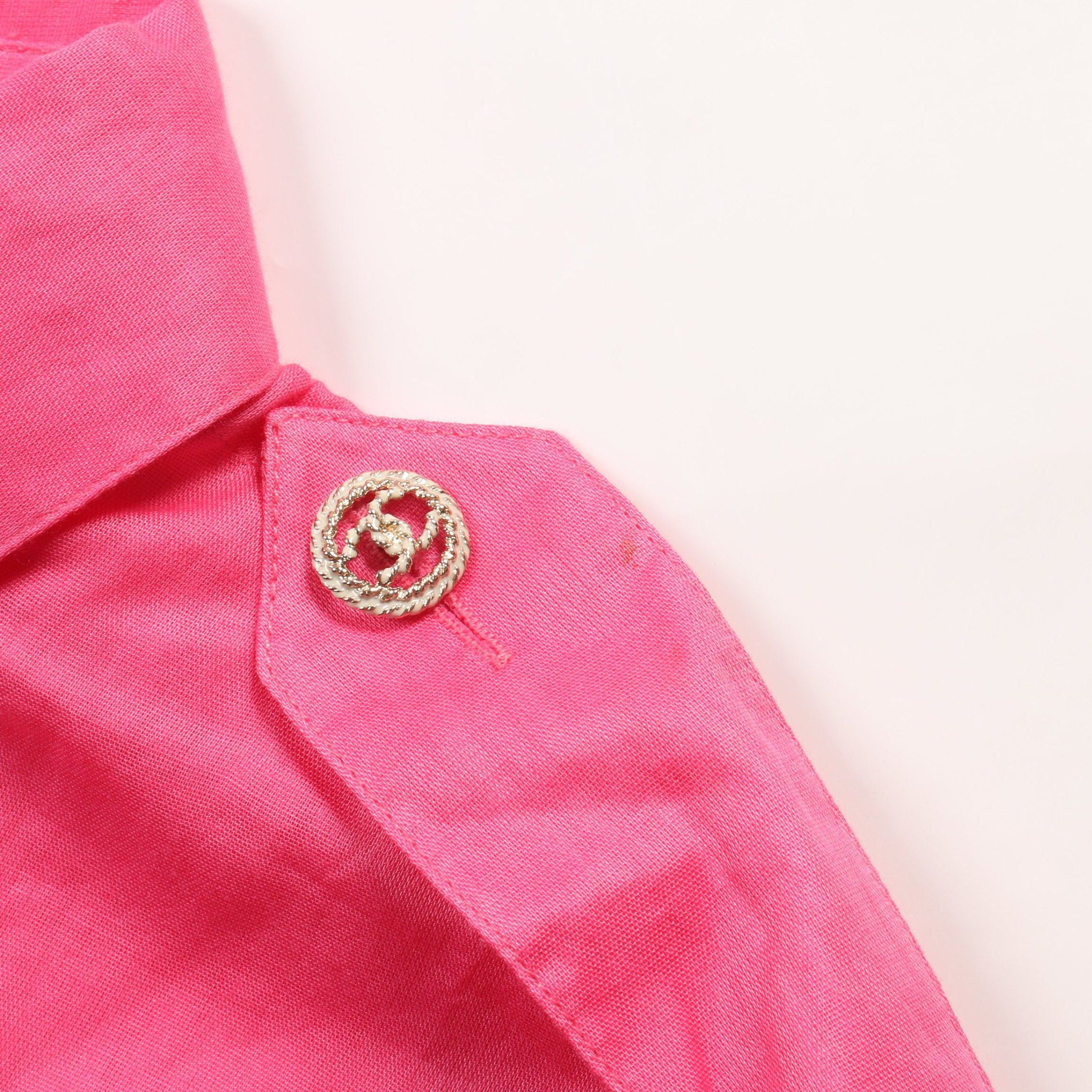 Chanel Chanel Cocomark Button Shirt Cotton Pink Size ONE SIZE - 8 Thumbnail