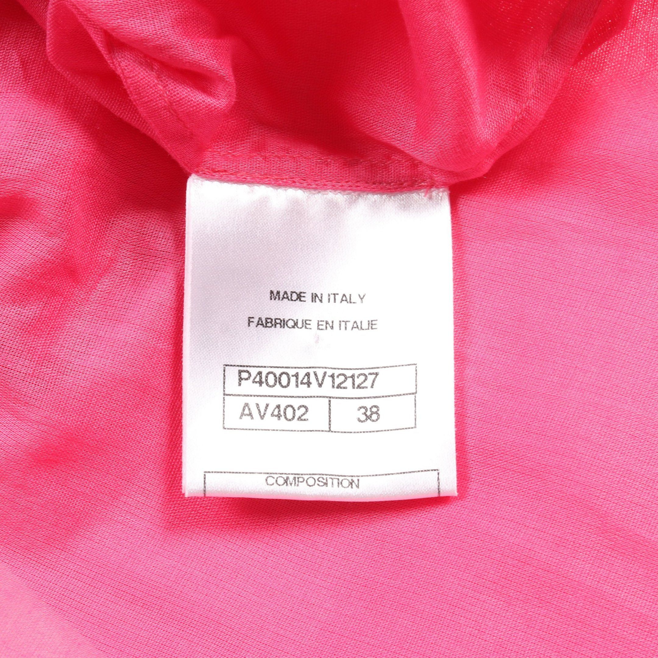 Chanel Chanel Cocomark Button Shirt Cotton Pink Size ONE SIZE - 5 Thumbnail