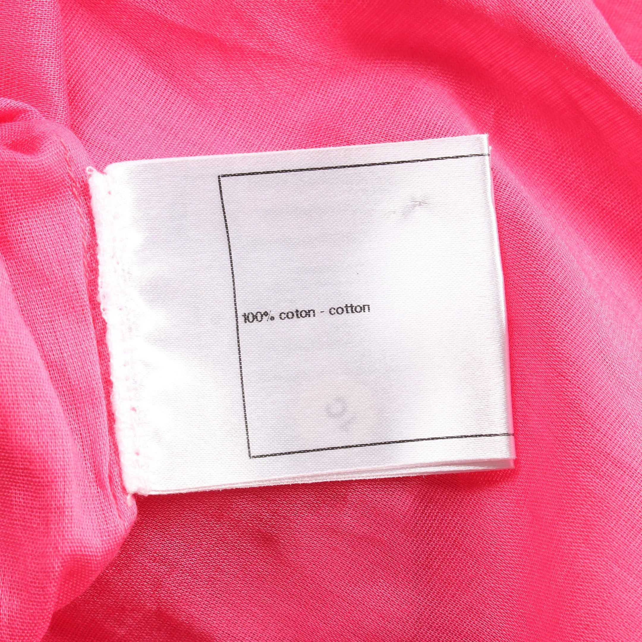 Chanel Chanel Cocomark Button Shirt Cotton Pink Size ONE SIZE - 4 Thumbnail