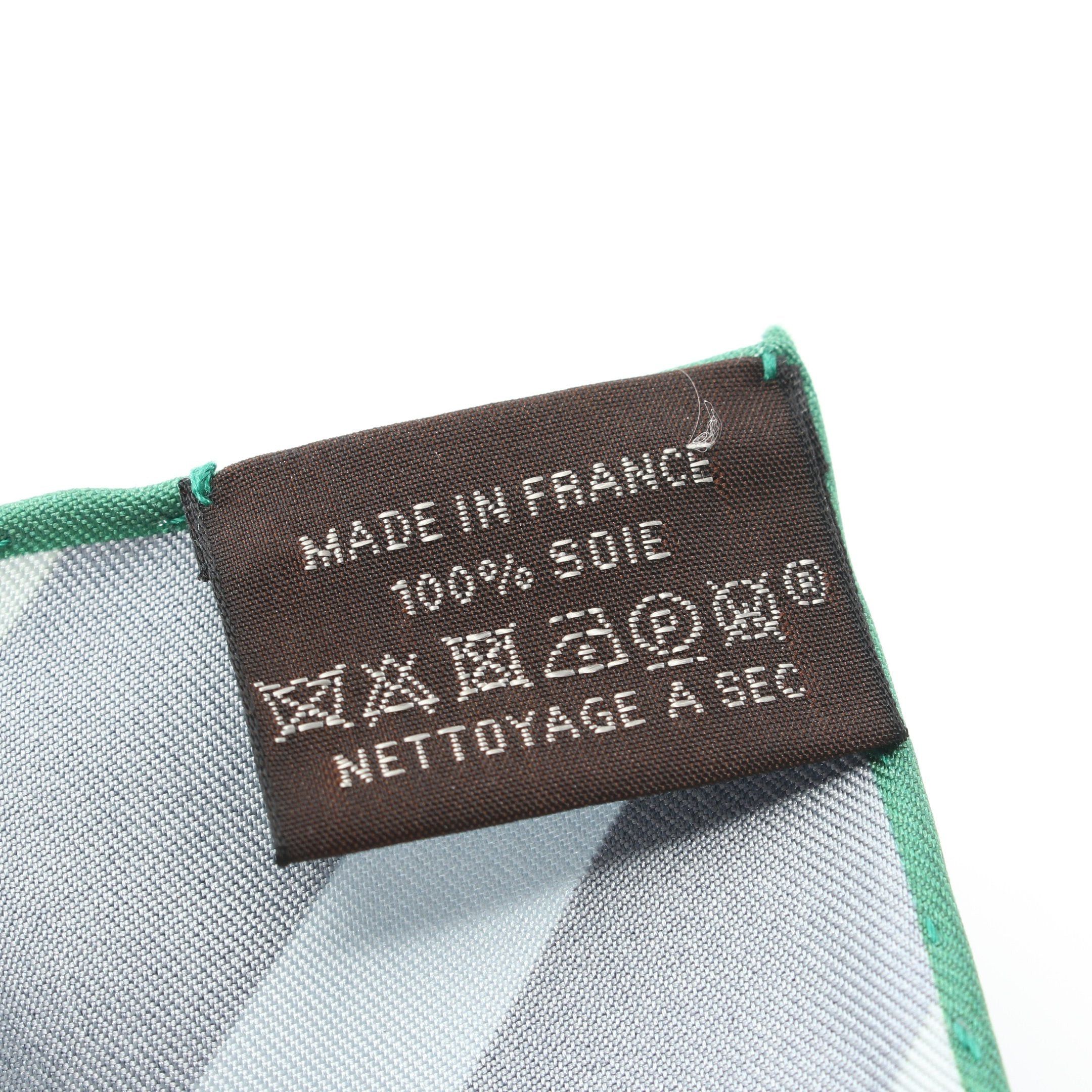 Hermes Hermes Carres 90 A La Lumiere Du Flambeau Scarf Silk Blue Gray Multicolor Reversible Size ONE SIZE - 4 Thumbnail