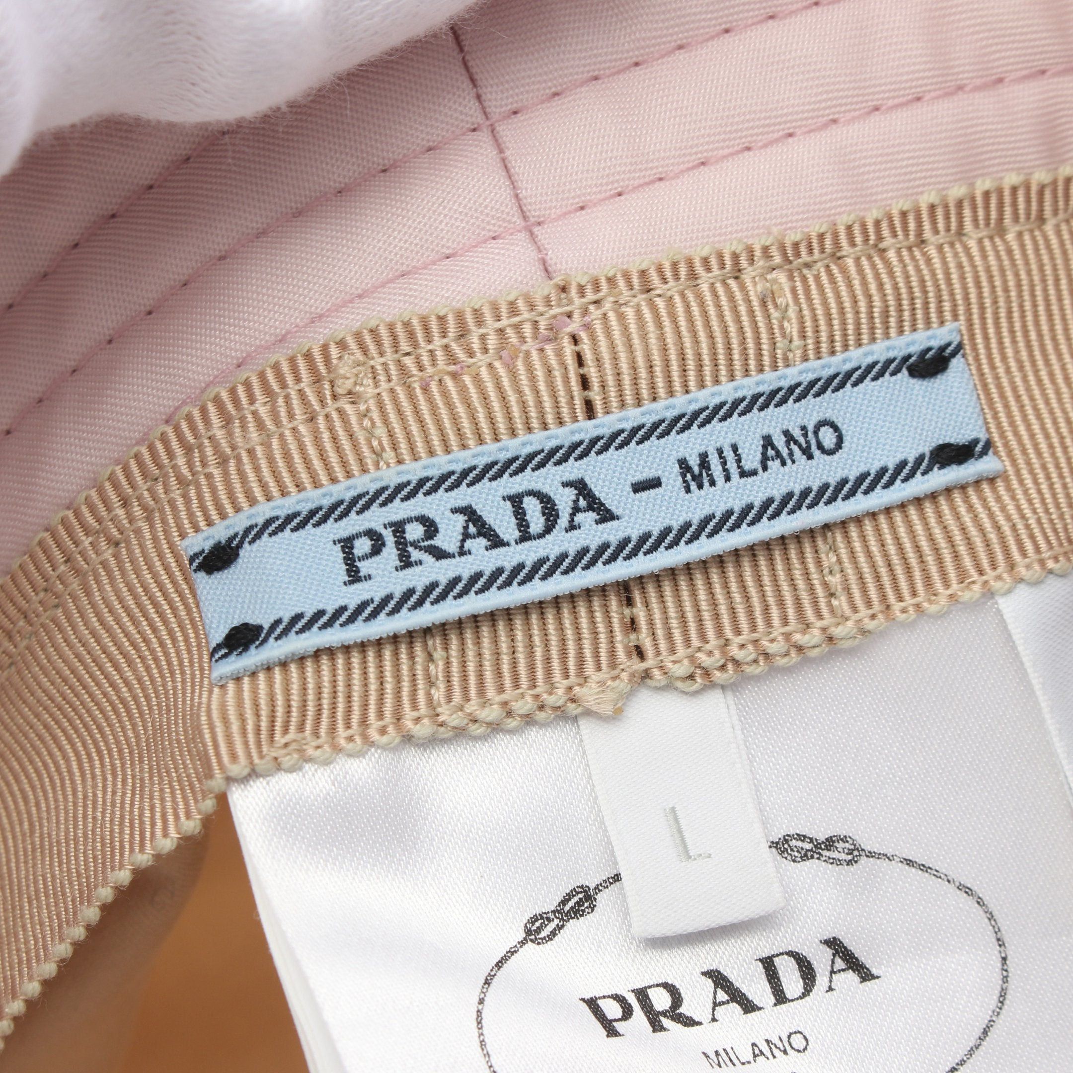 Prada Prada Bucket Hat Nylon Light Pink Size ONE SIZE - 4 Thumbnail