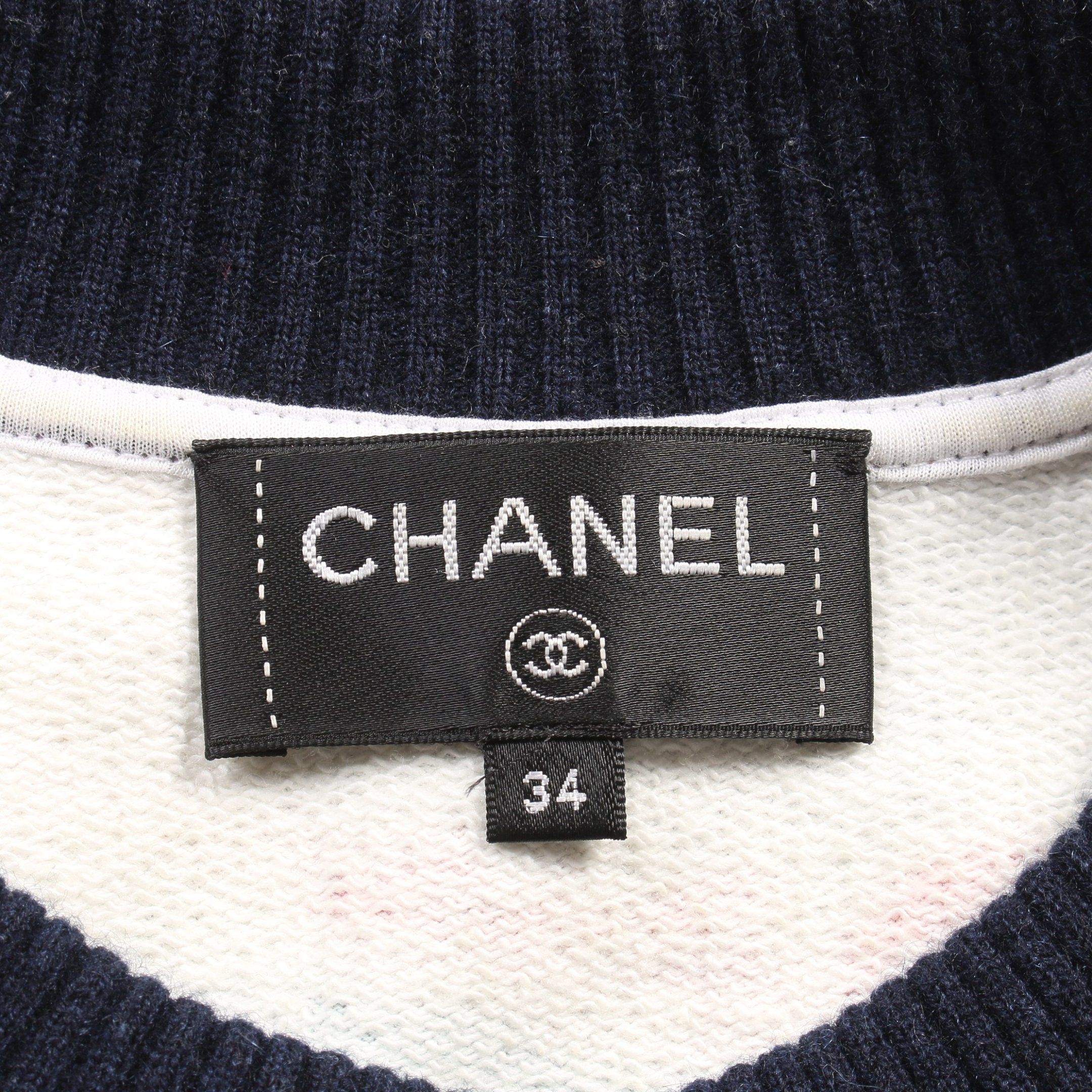 Chanel Chanel Abstract Airport Motif Crewneck Pullover Sweatshirt Cotton Multicolor Size ONE SIZE - 3 Thumbnail