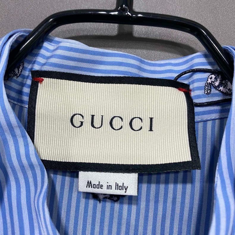 Gucci Blue Pearl Button Bow Dress by Gucci-dmc Size US 38 / EU 54 - 4 Thumbnail