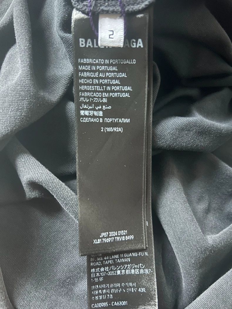 Balenciaga Balenciaga Long Sleeve Tee in Gray Color-dmc Size US S / EU 44-46 / 1 - 4 Thumbnail