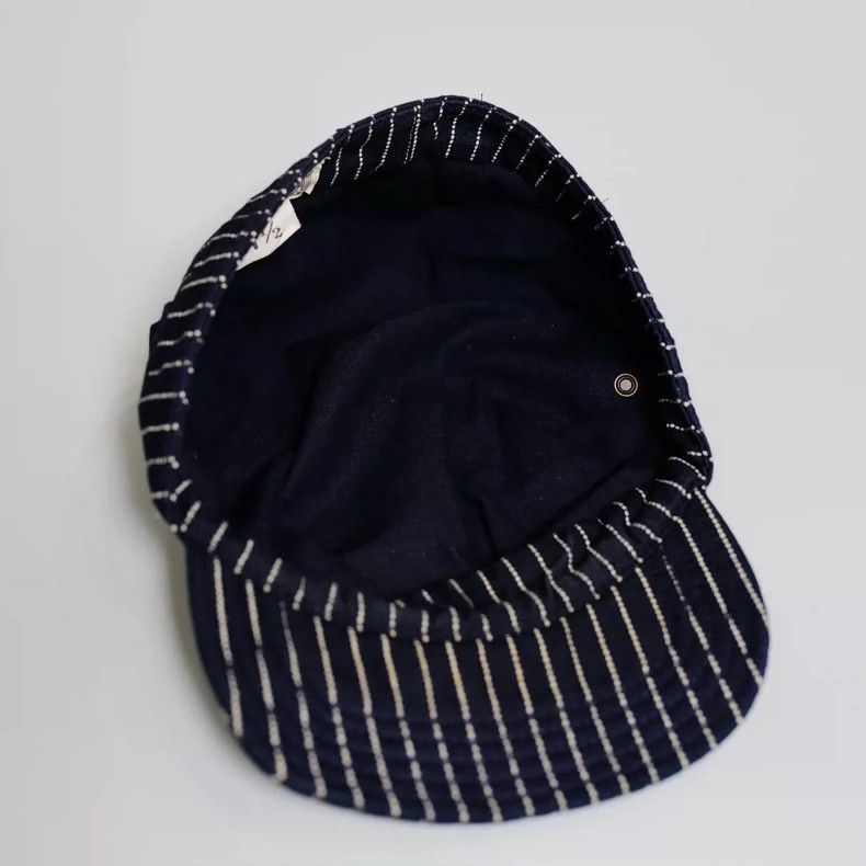 The Real McCoy's JOE McCOY Wabash Work Cap in Dark Blue-dmc Size ONE SIZE - 5 Thumbnail