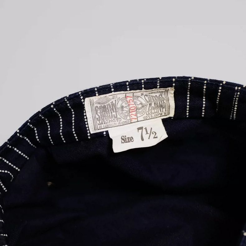 The Real McCoy's JOE McCOY Wabash Work Cap in Dark Blue-dmc Size ONE SIZE - 6 Thumbnail