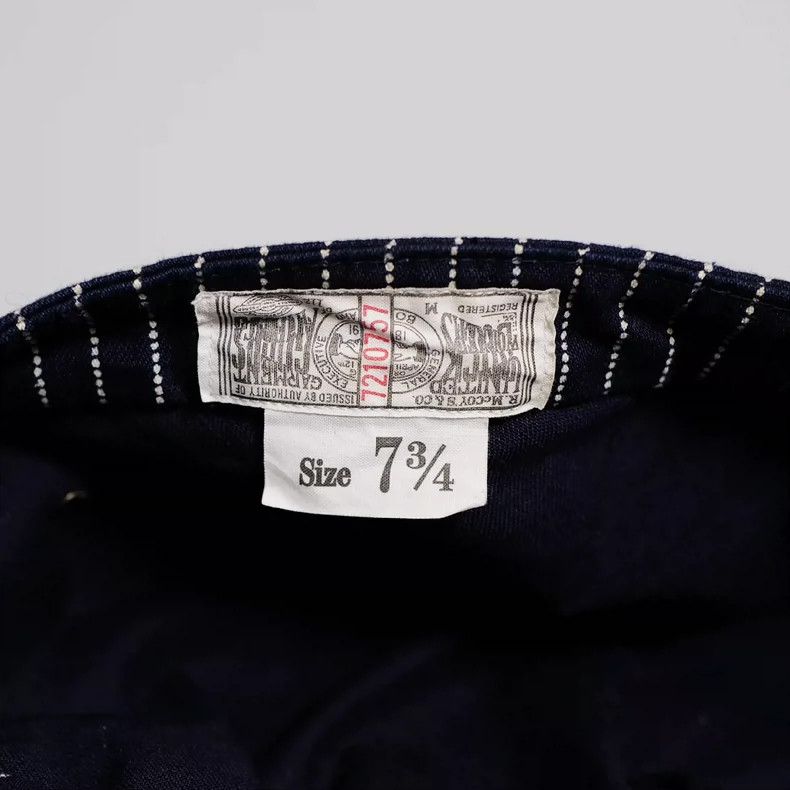 The Real McCoy's JOE McCOY Wabash Work Cap in Dark Blue-dmc Size ONE SIZE - 3 Thumbnail
