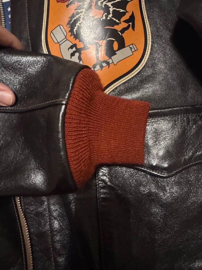 The Real McCoy's Mighty Eighth Leather Jacket with Design-dmc Size US M / EU 48-50 / 2 - 6 Thumbnail