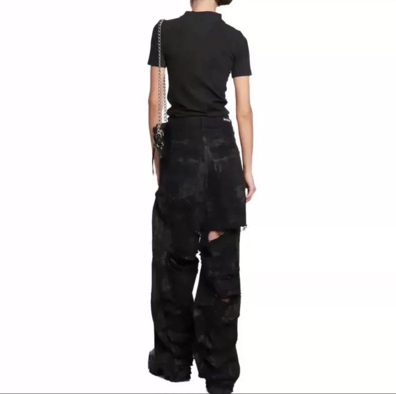 Balenciaga Balenciaga Super Destroy Black Denim Pants-dmc Size US 26 / EU 42 - 6 Thumbnail