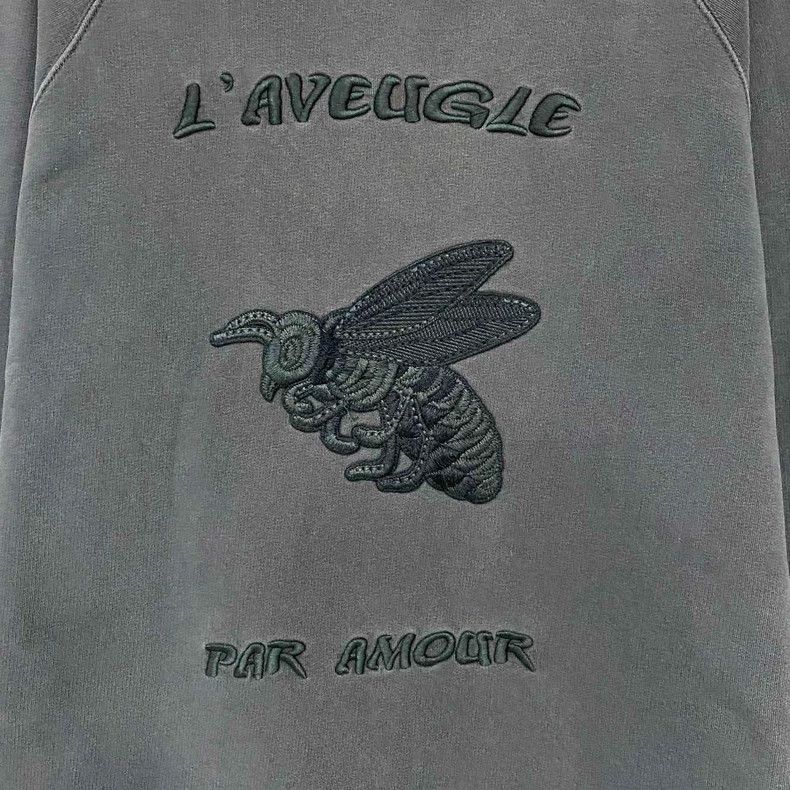 Gucci GUCCI Bee Embroidery Sweatshirt in Gray-dmc Size US M / EU 48-50 / 2 - 2 Thumbnail