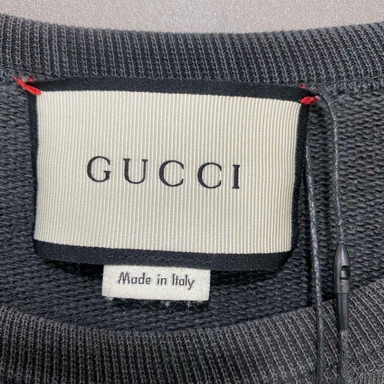 Gucci GUCCI Bee Embroidery Sweatshirt in Gray-dmc Size US M / EU 48-50 / 2 - 7 Thumbnail