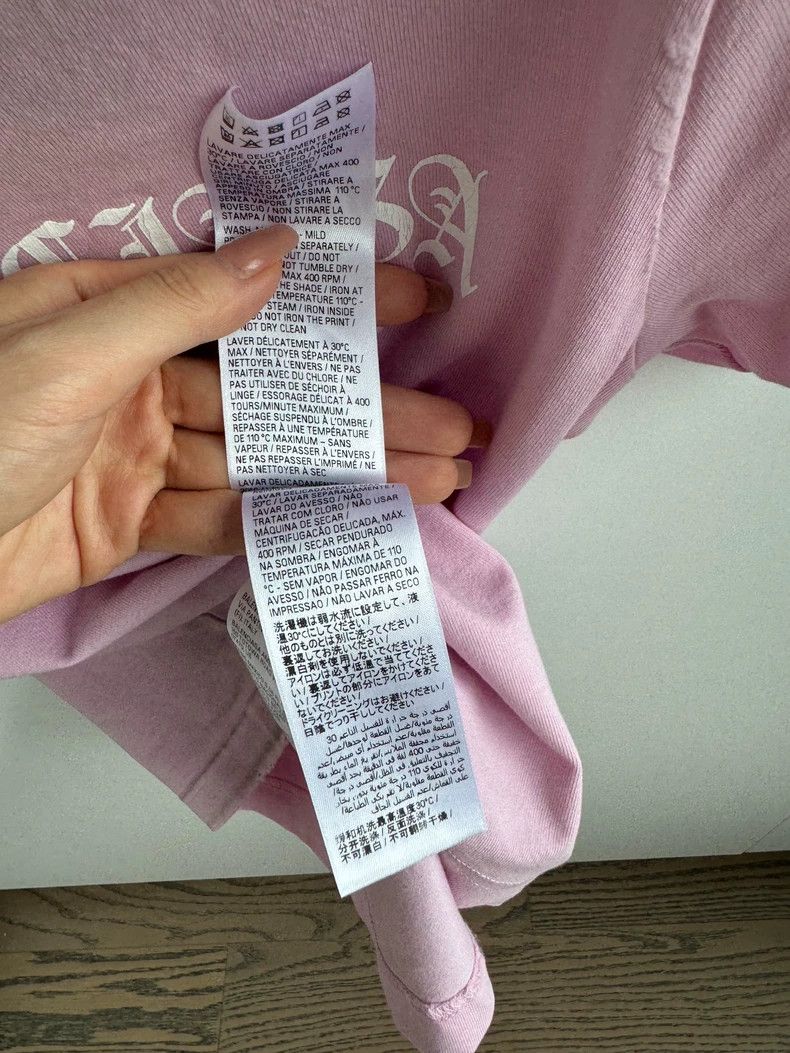Balenciaga Balenciaga Gothic Type Bodycon T-Shirt-dmc Size US M / EU 48-50 / 2 - 7 Thumbnail