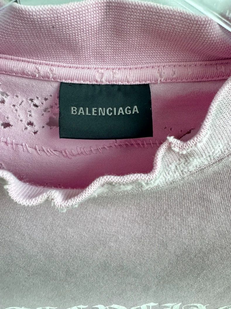 Balenciaga Balenciaga Gothic Type Bodycon T-Shirt-dmc Size US M / EU 48-50 / 2 - 5 Thumbnail