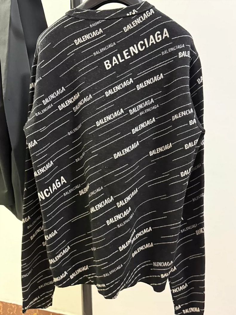 Balenciaga Balenciaga Logo Print Long Sleeve Shirt-dmc Size US S / EU 44-46 / 1 - 2 Thumbnail