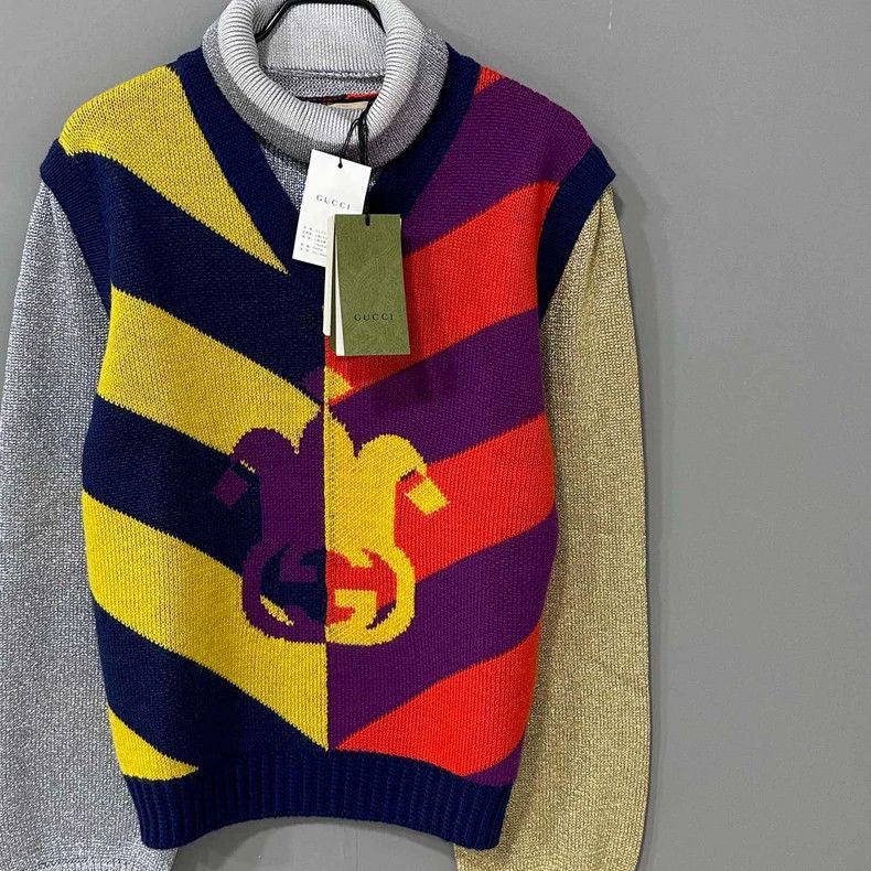 Gucci Gucci Striped Wool Knitted Sweater-dmc Size US M / EU 48-50 / 2 - 2 Thumbnail