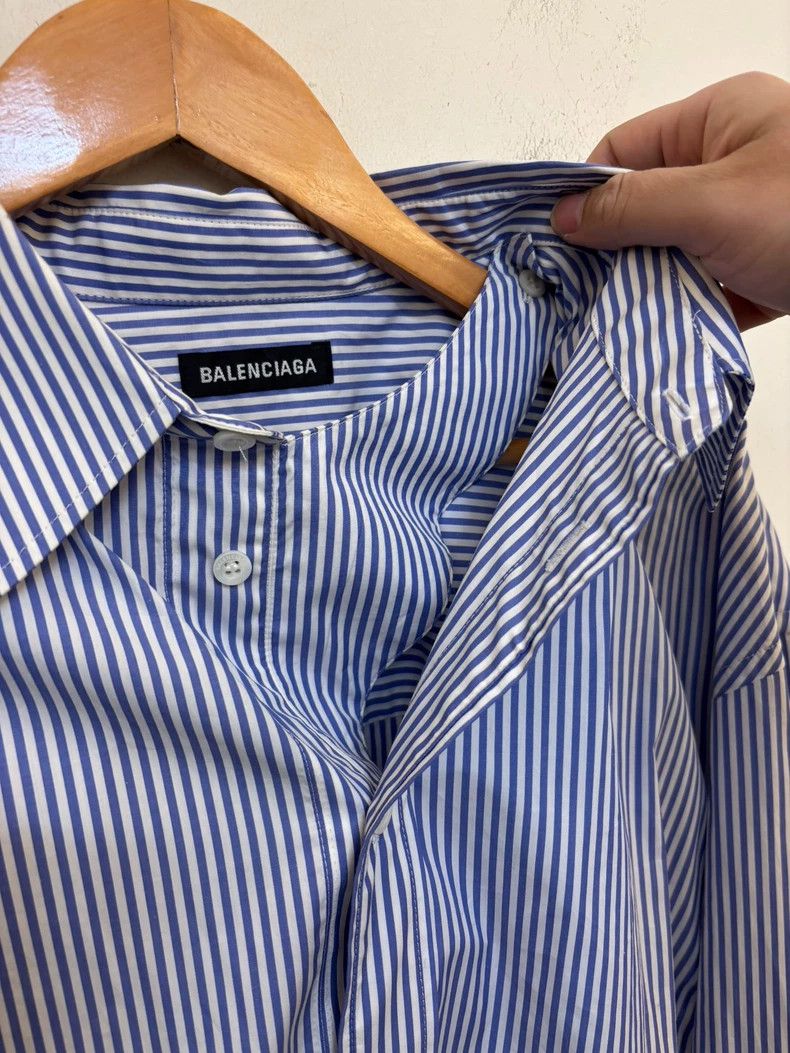 Balenciaga Balenciaga 2019 Striped Oversized Shirt-dmc Size US L / EU 52-54 / 3 - 4 Thumbnail