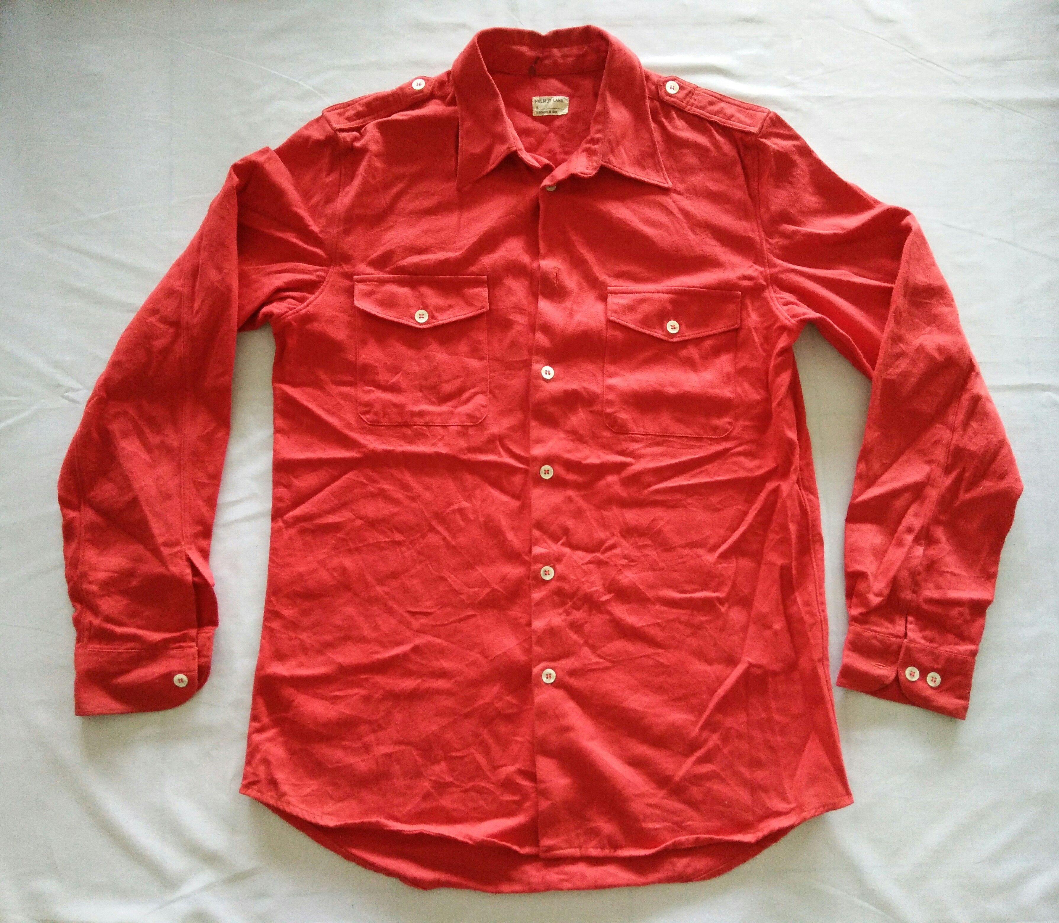 HELMUT LANG 1996 Military Patch T-shirt Helmut Lang Vintage