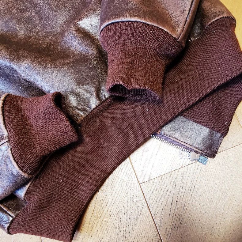 The Real McCoy's REALMcCOY'S A2 Jacket in Brown Leather-dmc Size US M / EU 48-50 / 2 - 7 Thumbnail