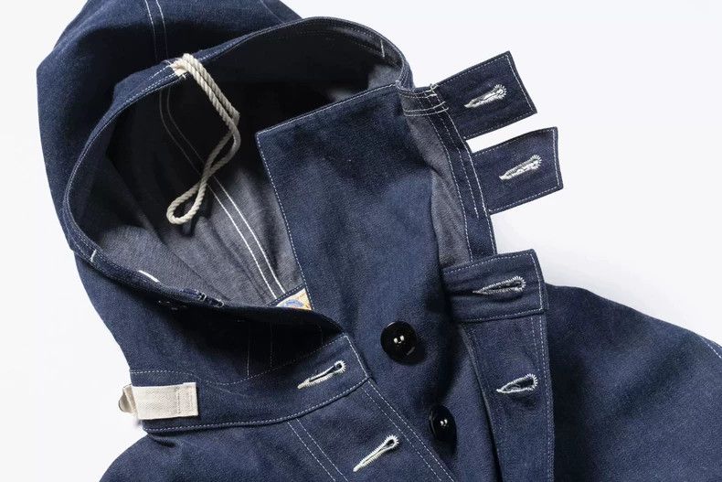 The Real McCoy's The Real McCoy's Navy Denim Hooded Jacket-dmc Size US M / EU 48-50 / 2 - 5 Thumbnail