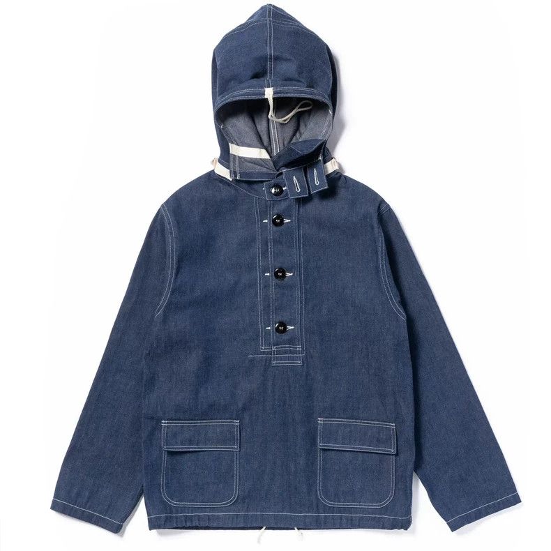 The Real McCoy's The Real McCoy's Navy Denim Hooded Jacket-dmc Size US M / EU 48-50 / 2 - 2 Thumbnail