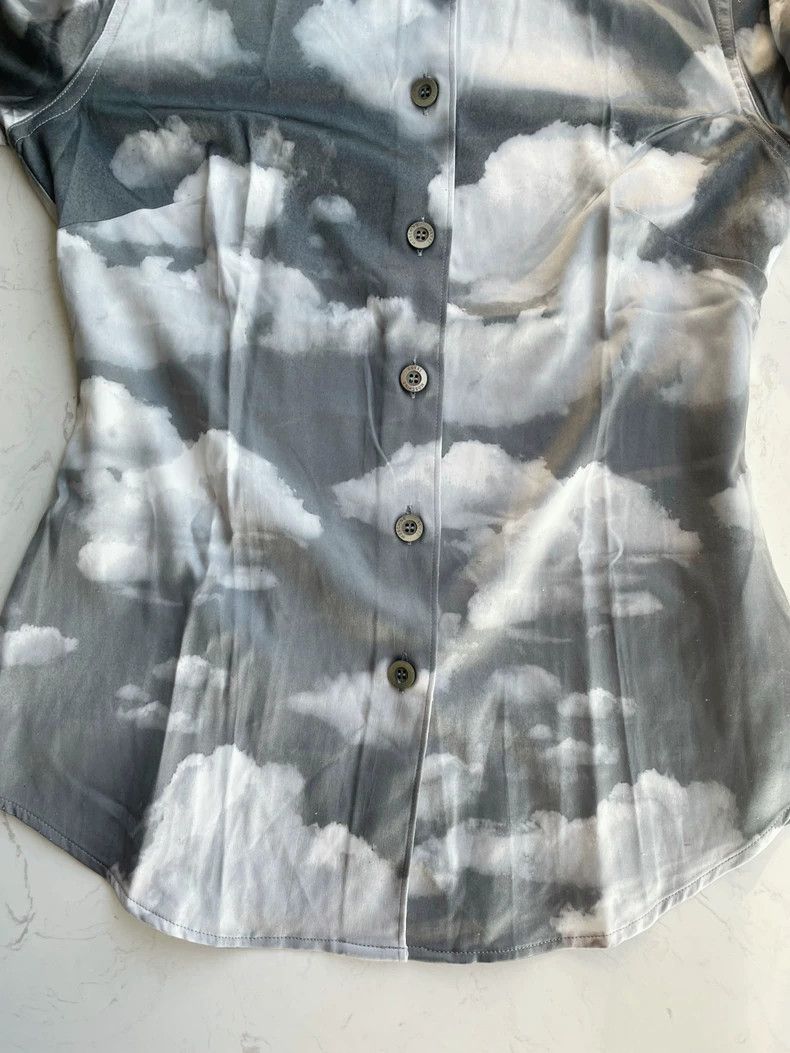 Moschino Moschino Cloud Print Button-Up Shirt-dmc Size US M / EU 48-50 / 2 - 4 Thumbnail