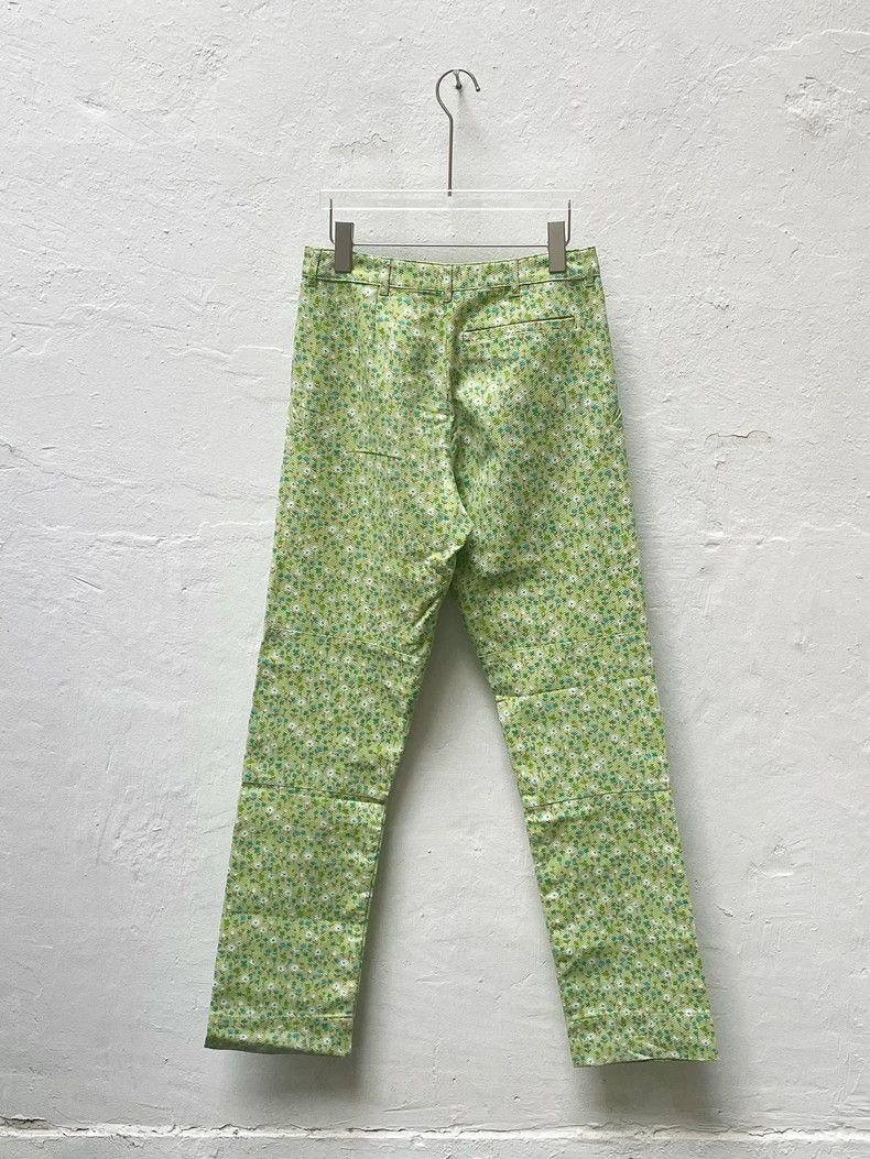 Walter Van Beirendonck Green Floral Long Pants-dmc