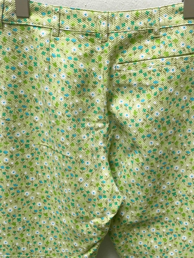 Walter Van Beirendonck Green Floral Long Pants-dmc