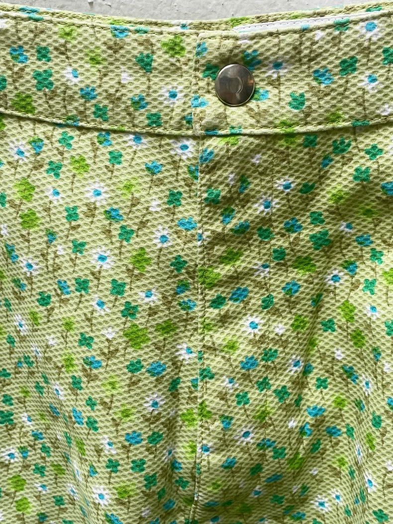 Walter Van Beirendonck Green Floral Long Pants-dmc