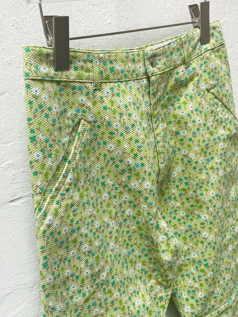 Walter Van Beirendonck Green Floral Long Pants-dmc
