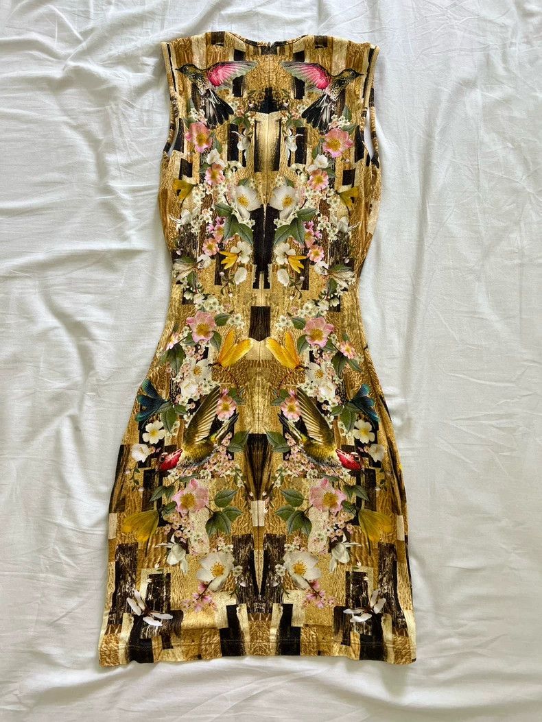 Alexander McQueen Floral Printed Sleeveless Dress in Size Small-dmc Size US S / EU 44-46 / 1 - 2 Thumbnail