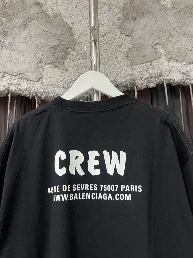 Balenciaga Balenciaga Crew Short Sleeve T-Shirt Black-dmc Size US S / EU 44-46 / 1 - 3 Thumbnail