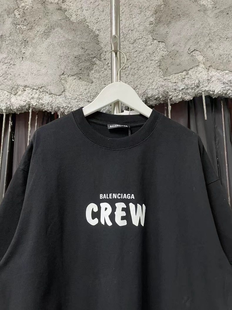 Balenciaga Balenciaga Crew Short Sleeve T-Shirt Black-dmc Size US S / EU 44-46 / 1 - 4 Thumbnail