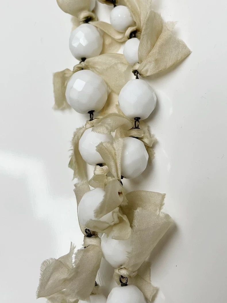 Prada PRADA Two-Layer Beaded Necklace with Ribbon-dmc Size ONE SIZE - 5 Thumbnail