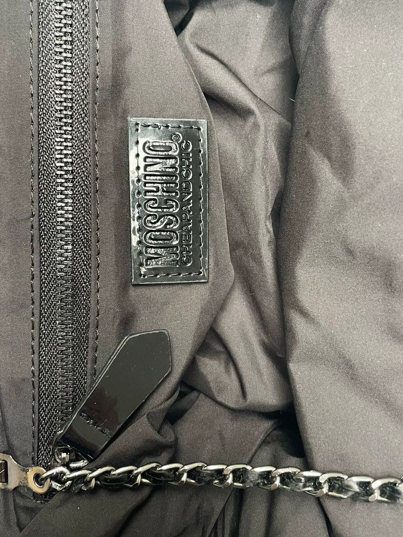 Moschino Moschino Black Velvet Chain Shoulder Bag-dmc Size ONE SIZE - 9 Thumbnail