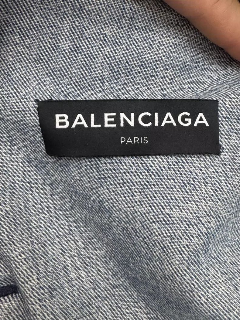 Balenciaga Vintage Balenciaga Distressed Denim Jacket-dmc Size US L / EU 52-54 / 3 - 2 Thumbnail