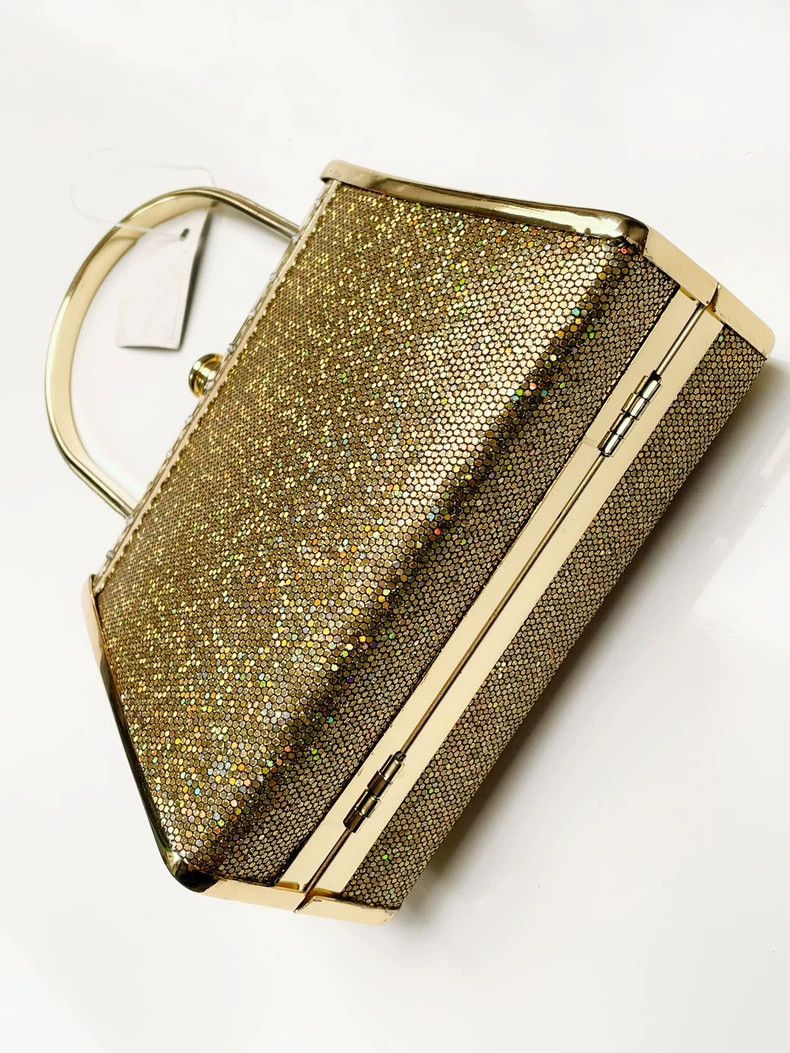 Kenzo Kenzo Golden Sequined Party Handbag-dmc Size ONE SIZE - 5 Thumbnail